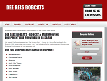 Tablet Screenshot of deegeesbobcats.com.au